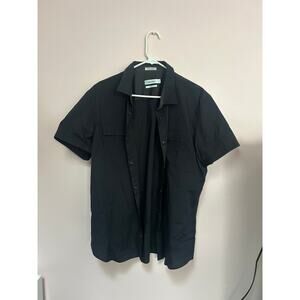 Calvin Klein Slim Fit Mens Short Sleeve Button Down *XL*